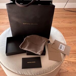 Bottega Veneta Black Shopping Bag, Box, Dust Cover